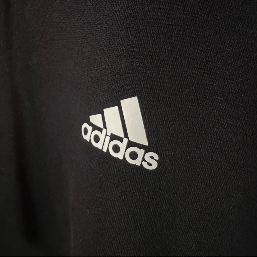 Adidas 3-Stripes Pullover Hoodie Men's XL Black/White Hooded Sweatshirt BR3588
